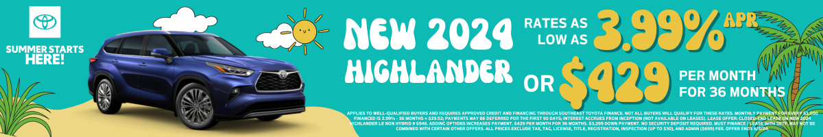 2024 Highlander Offer